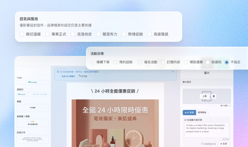 幾分鐘完成,把時間留給行銷策略