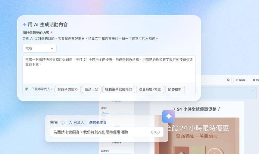讓 AI 讀懂品牌,一句話生成設計師級 EDM